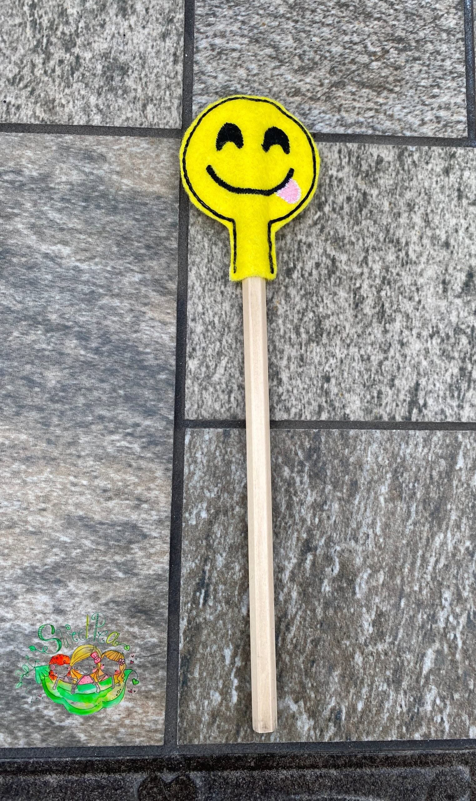 Sweetpea’s Handmade Emoji Pencil Topper Collection - Smiling
