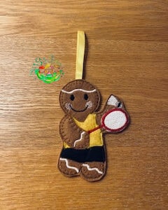 Sweetpea’s Handmade Gingerbread Sports Collection - Badminton