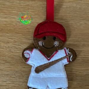 Sweetpea’s Handmade Gingerbread Sports Collection - Baseball Player