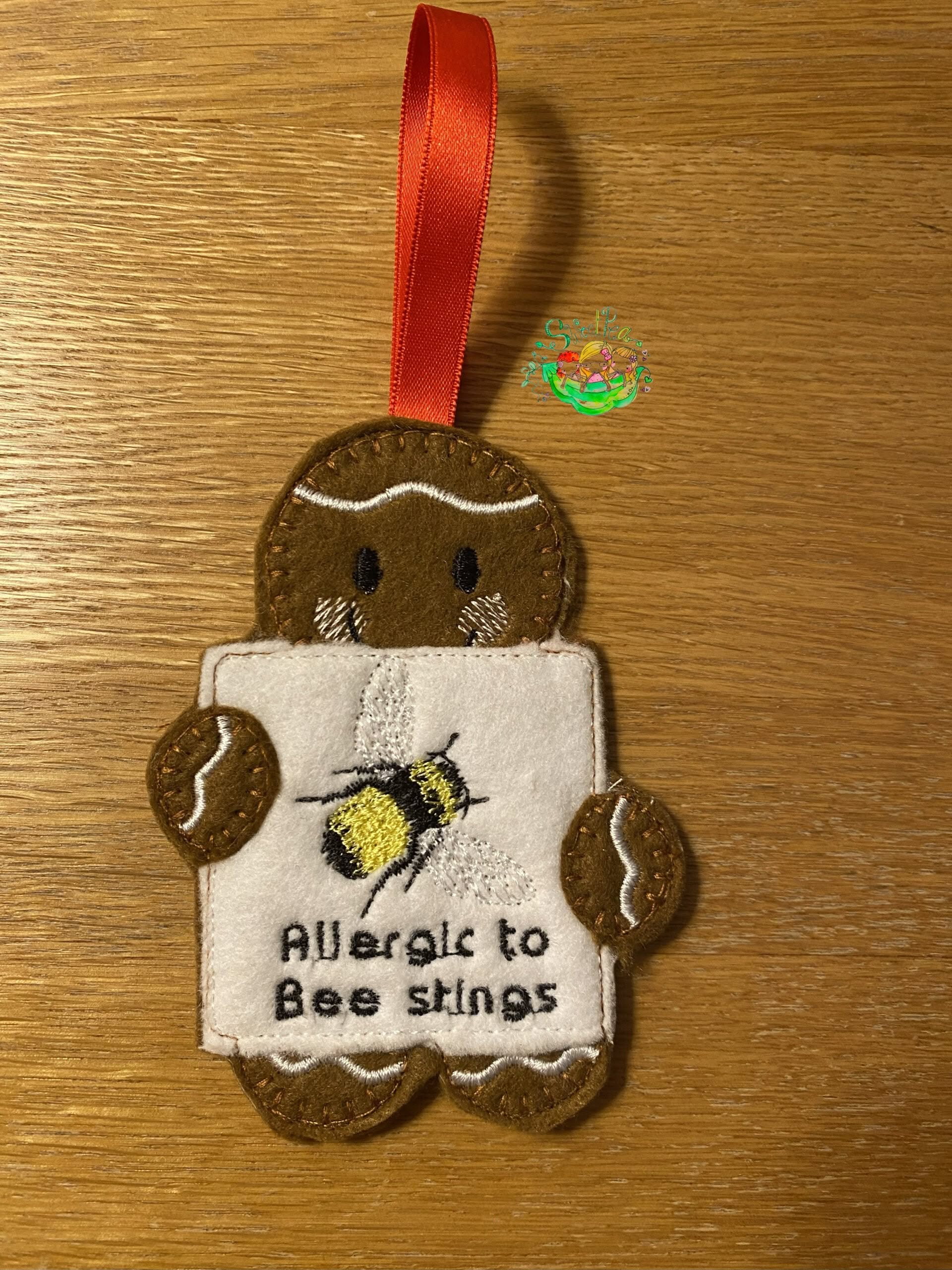 Sweetpea’s Handmade Gingerbread Allergy Collection - Bee Stings