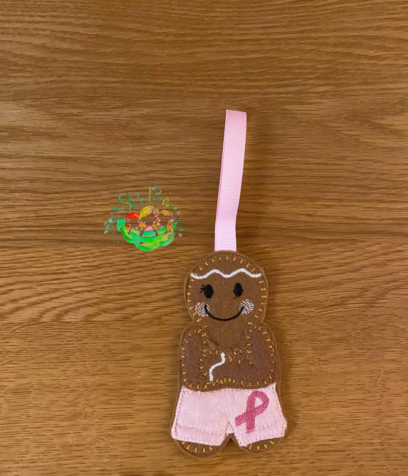 Sweetpea’s Handmade Gingerbread Family Collection – Breast Cancer Survivor