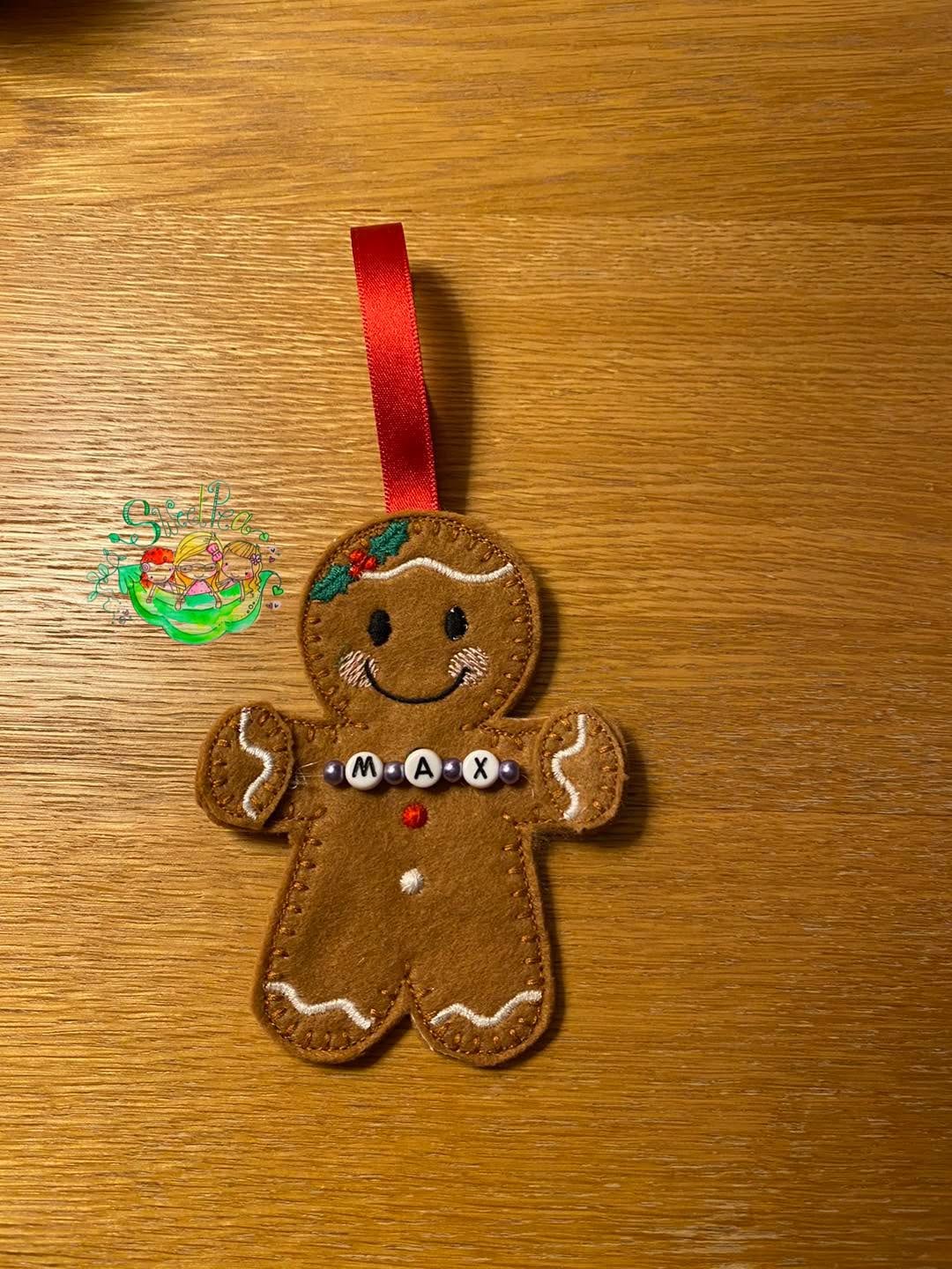 Sweetpea’s Handmade Gingerbread Banner Collection – Button Banner Boy