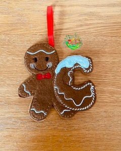 Sweetpea’s Handmade Gingerbread Christmas Letter Collection - C