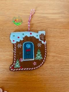 Sweetpea’s Handmade Gingerbread House Letter Collection - D