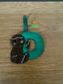 Sweetpea's Handmade Gingerbread Initial Collection - D