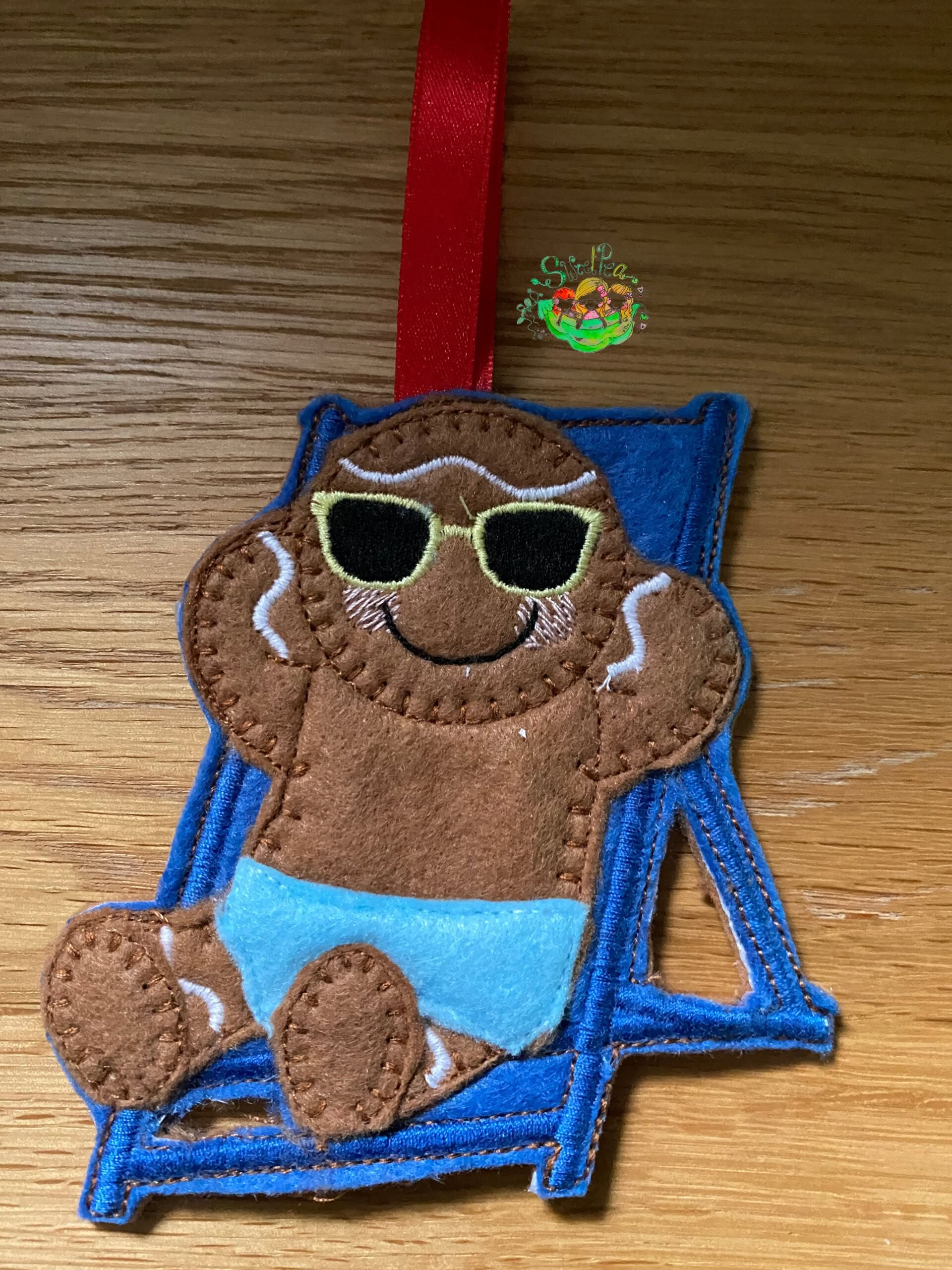 Sweetpea's Handmade Gingerbread Beach Collection - Deckchair Boy