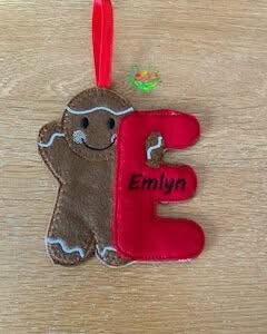 Sweetpea’s Handmade Gingerbread Christmas Letter Collection - E