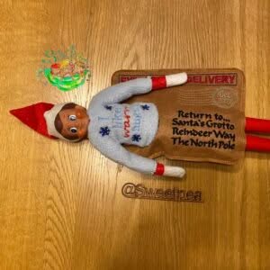 Sweetpea’s Handmade Elf Envelope Collection - Elf Departure Envelope