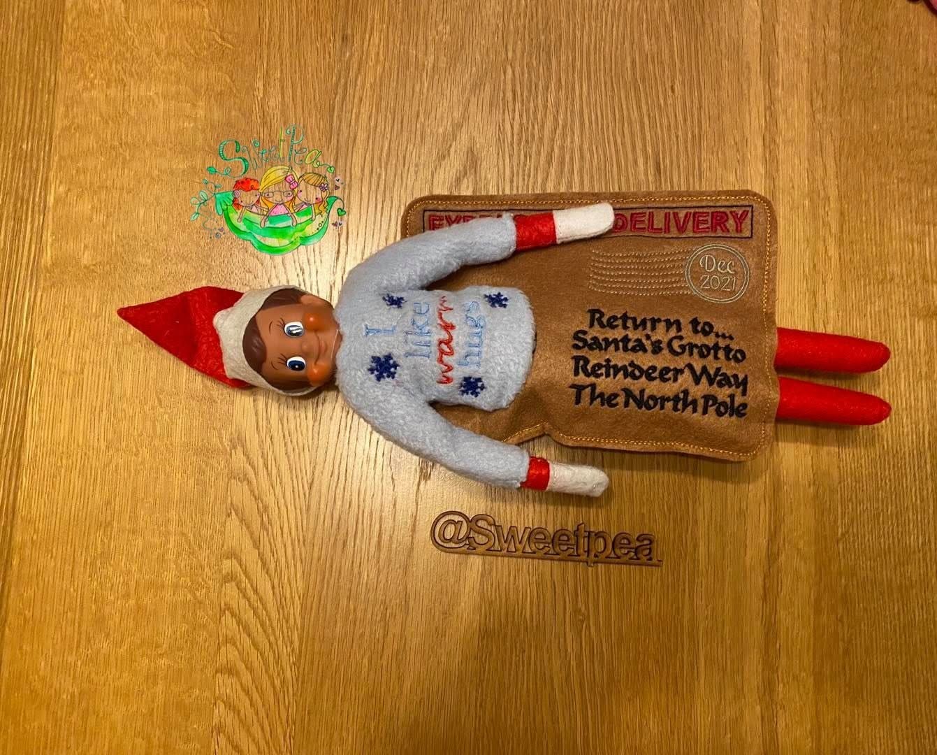Sweetpea’s Handmade Elf Envelope Collection - Elf Departure Envelope