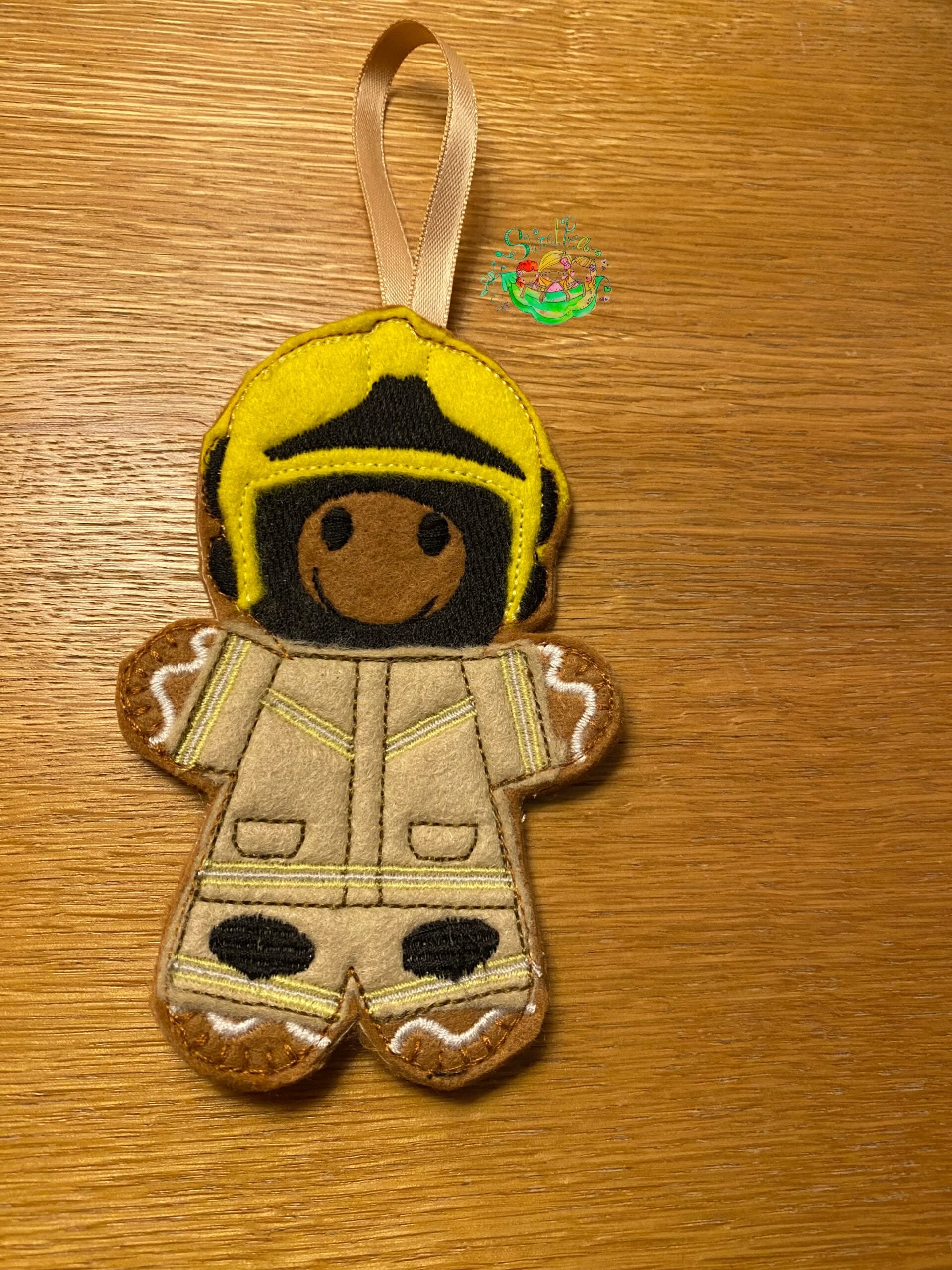 Sweetpea’s Handmade Gingerbread Occupation Collection - Firefighter