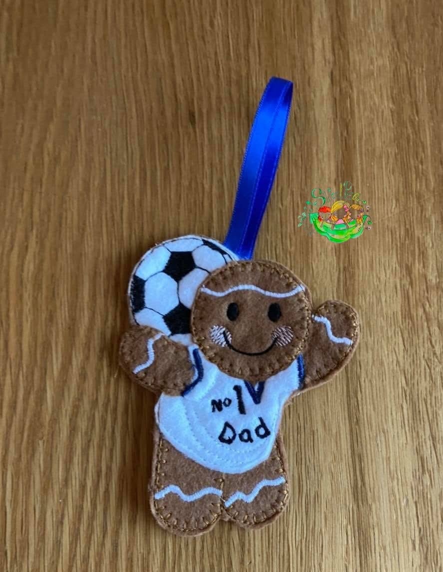 Sweetpea’s Handmade Gingerbread Sports Collection - Football Dad