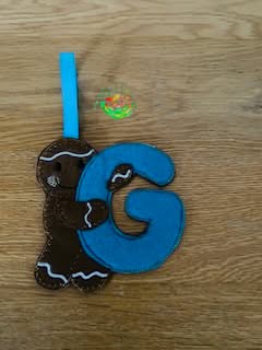 Sweetpea's Handmade Gingerbread Initial Collection - G