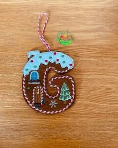 Sweetpea’s Handmade Gingerbread House Letter Collection - G