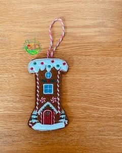 Sweetpea’s Handmade Gingerbread House Letter Collection - I