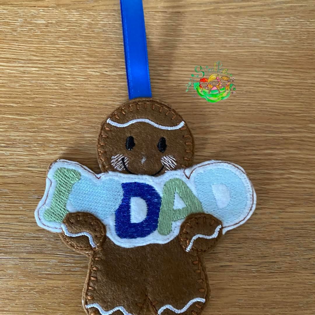 Sweetpea’s Handmade Gingerbread Banner Collection – I Love Dad Banner