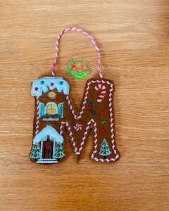 Sweetpea’s Handmade Gingerbread House Letter Collection - M