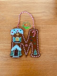 Sweetpea’s Handmade Gingerbread House Letter Collection - M