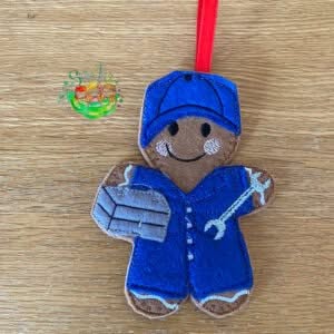 Sweetpea’s Handmade Gingerbread Occupation Collection - Mechanic