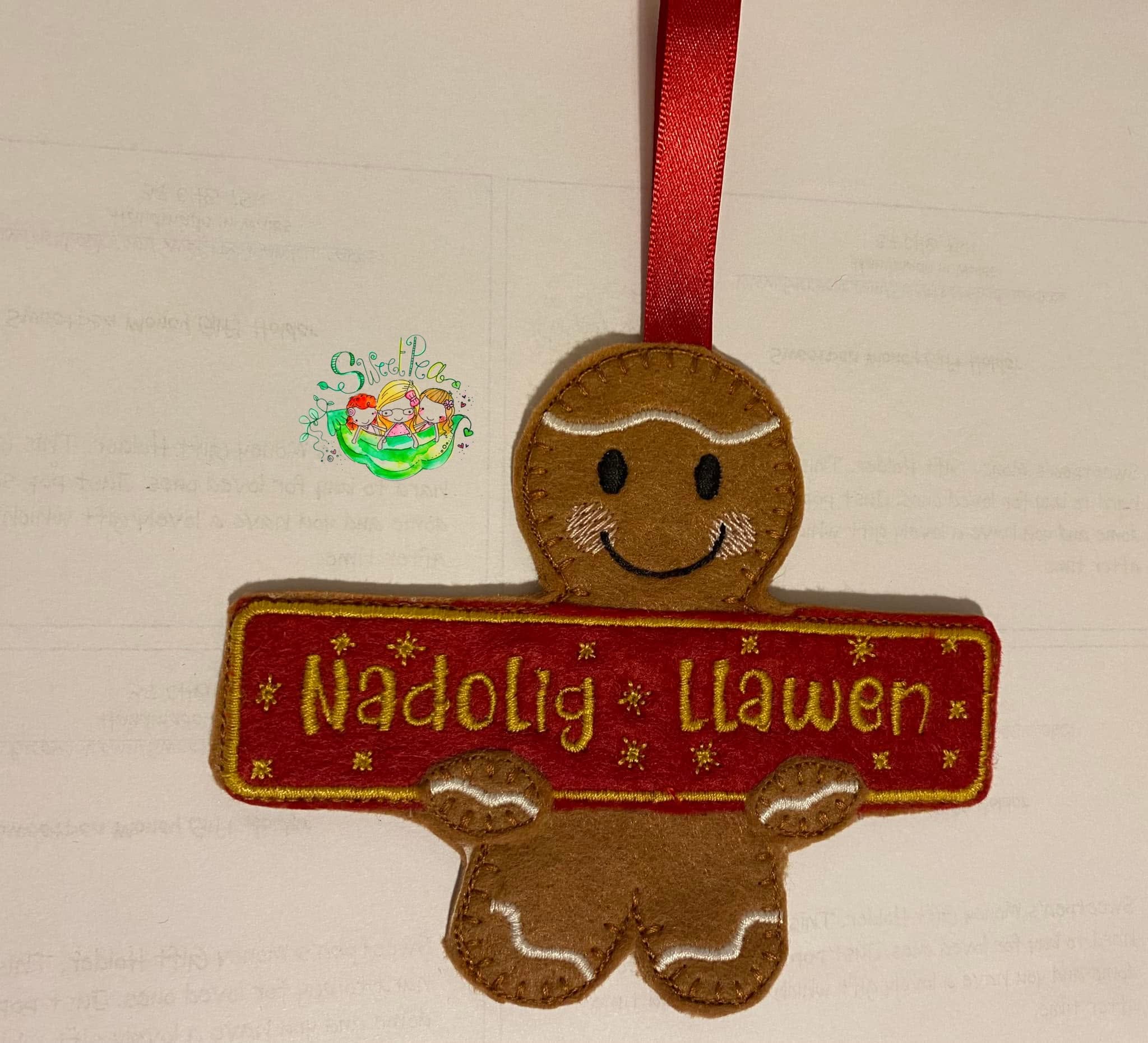 Sweetpea’s Handmade Gingerbread Christmas Collection – Nadolig Llawen Banner