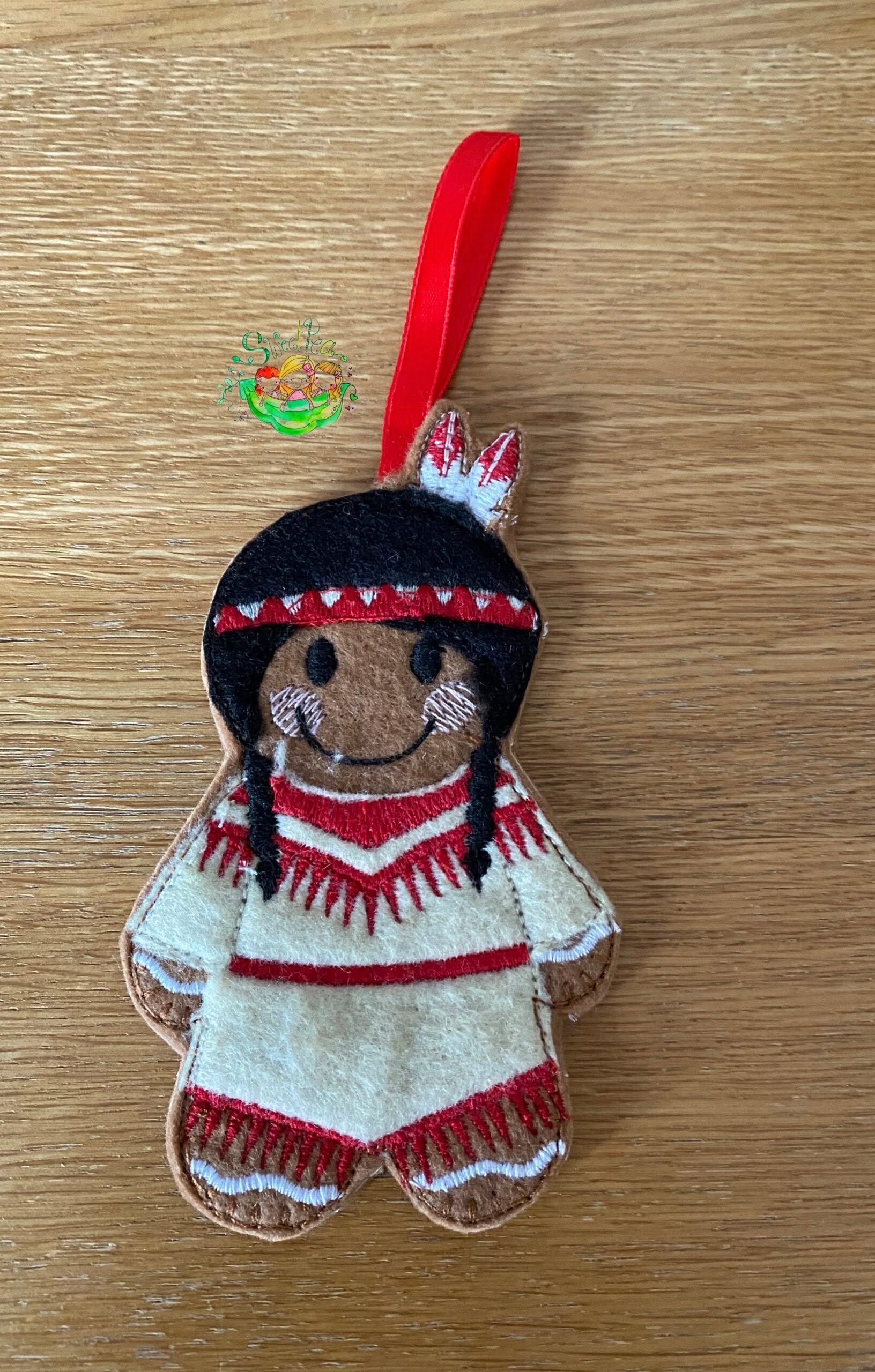 Sweetpea’s Handmade Gingerbread Nationalities Collection – Native American Woman
