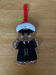 Sweetpea’s Handmade Gingerbread Armed Forces Collection - Naval Officer