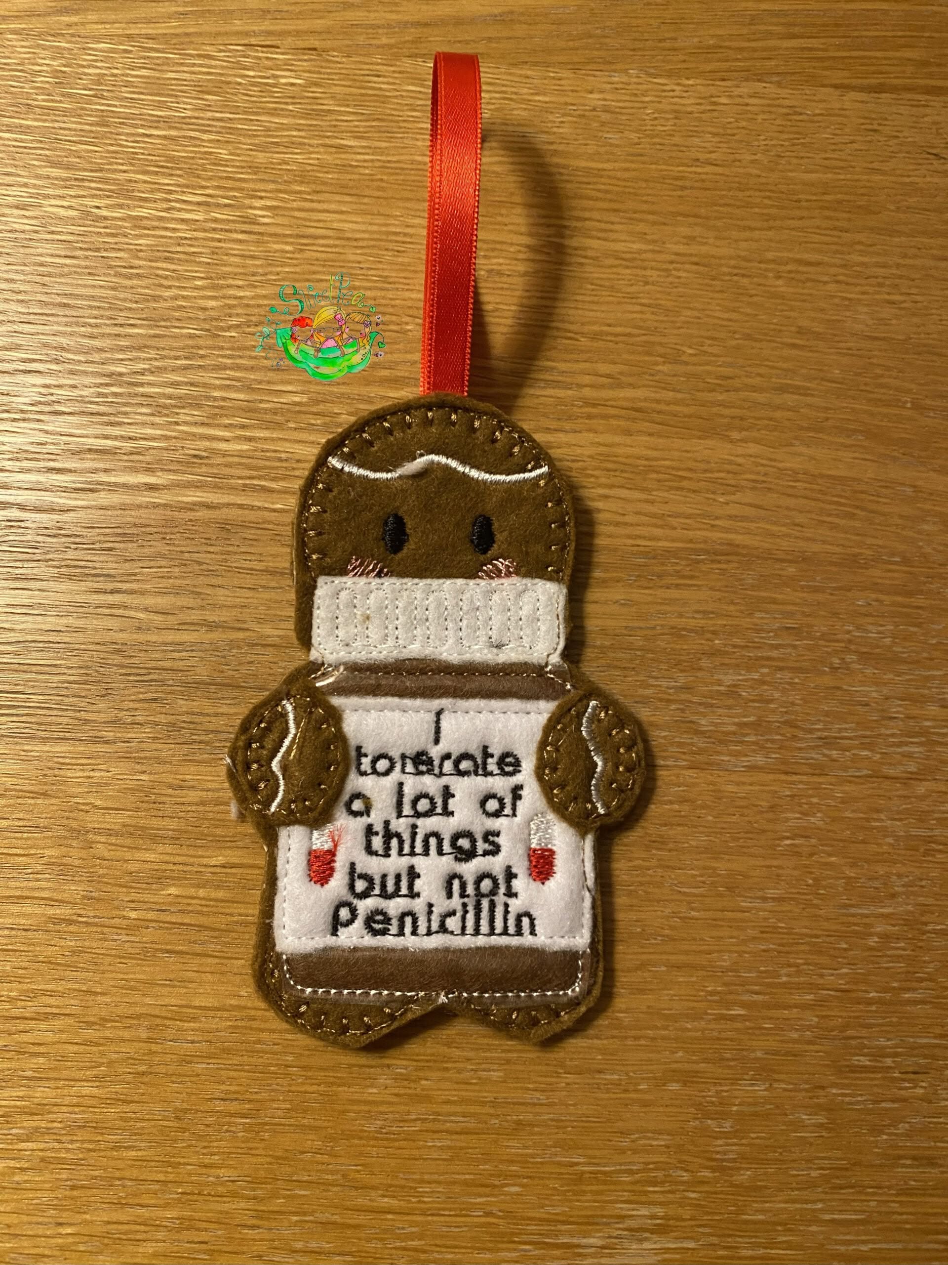 Sweetpea’s Handmade Gingerbread Allergy Collection - Penicillin