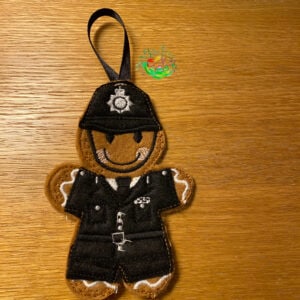Sweetpea’s Handmade Gingerbread Occupation Collection - Police Officer Male