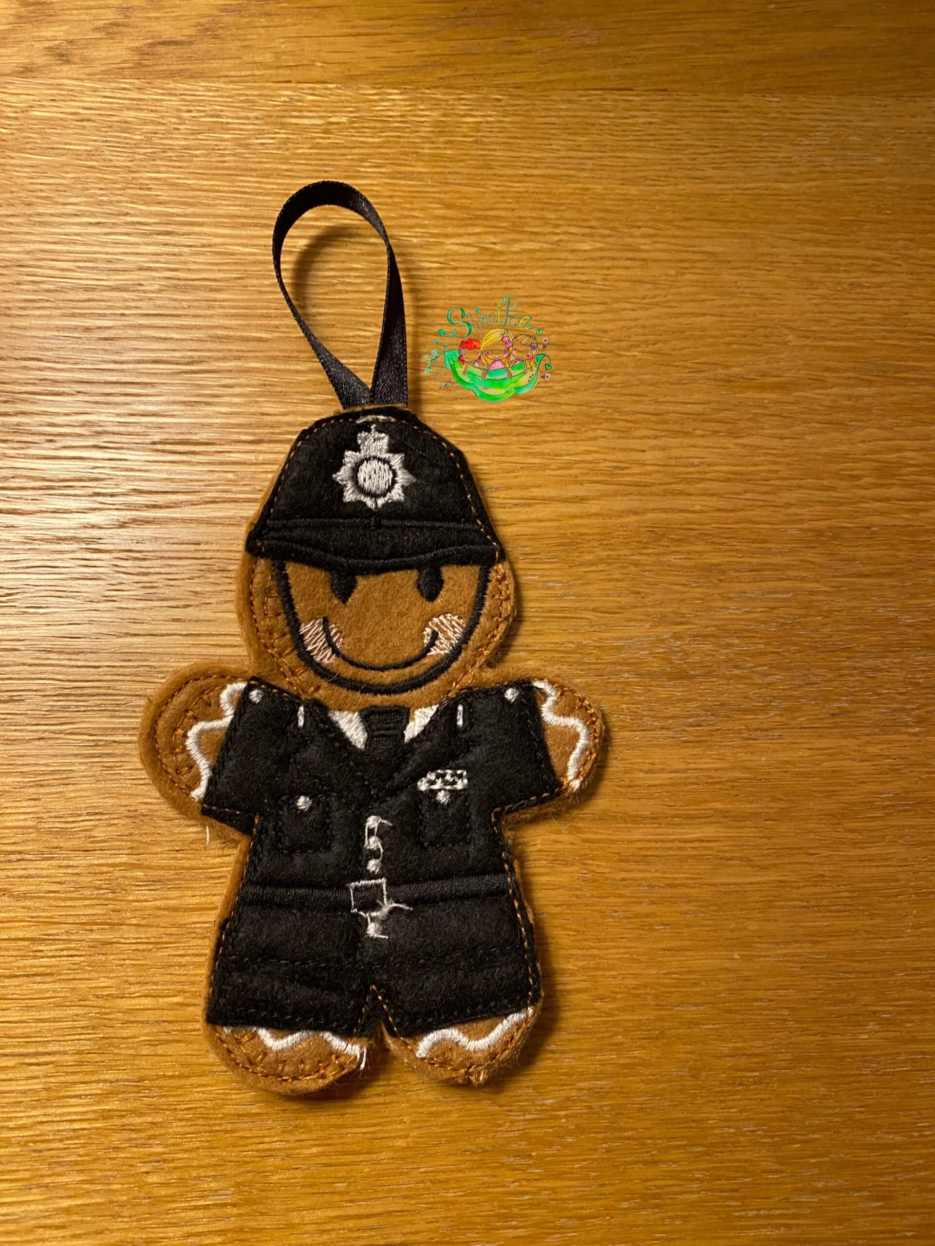 Sweetpea’s Handmade Gingerbread Occupation Collection - Police Officer Male