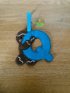 Sweetpea's Handmade Gingerbread Initial Collection - Q