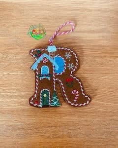 Sweetpea’s Handmade Gingerbread House Letter Collection - R