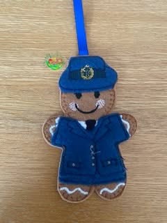 Sweetpea’s Handmade Gingerbread Armed Forces Collection - RAF Girl in Suit