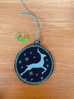 Sweetpea’s Handmade Christmas Deer Bauble Collection - Prancing Deer