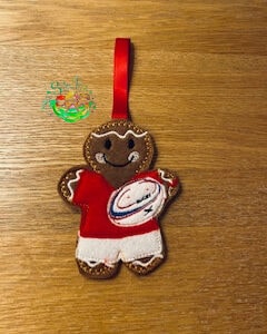 Sweetpea’s Handmade Gingerbread Sports Collection - Rugby Player