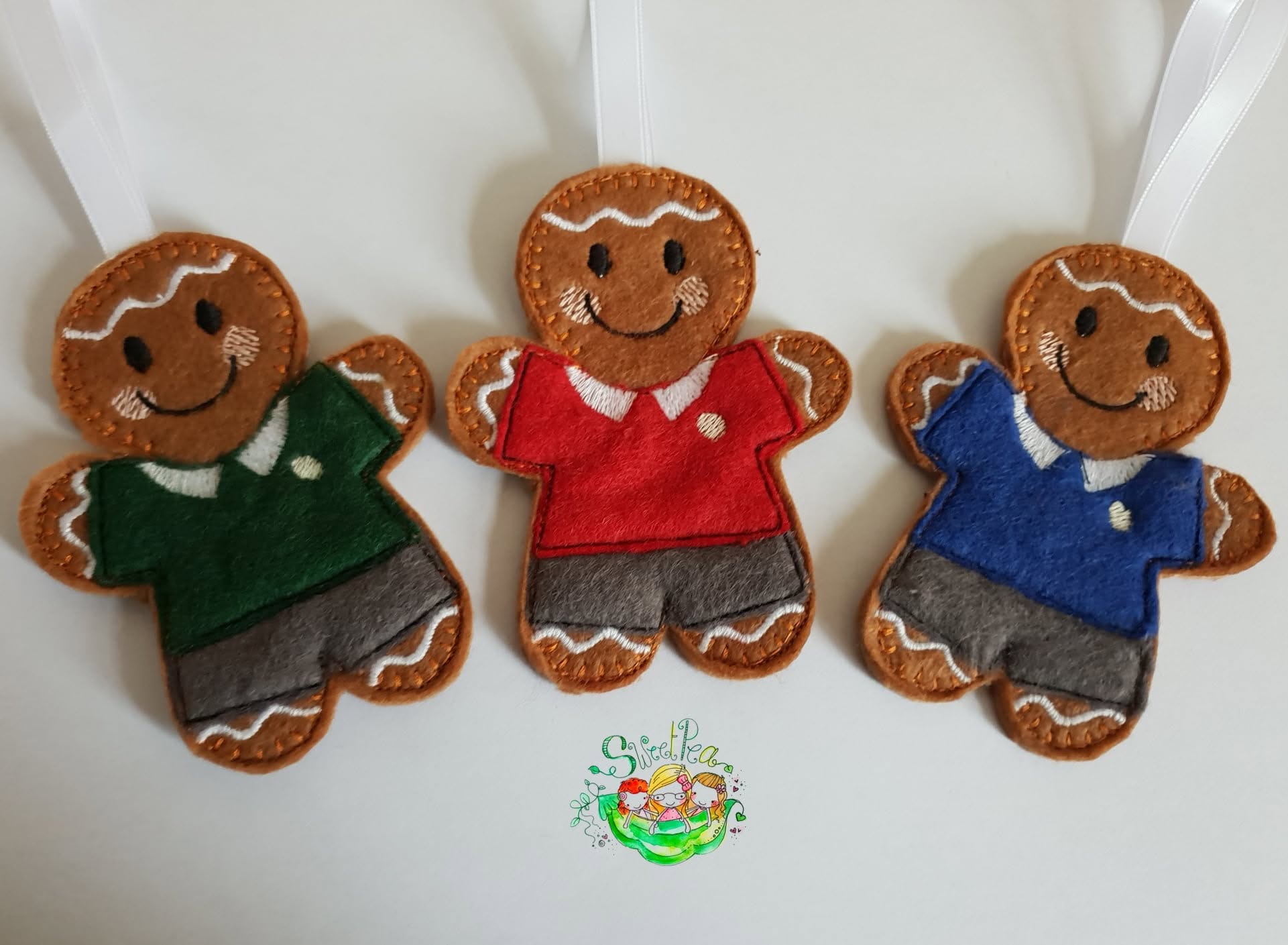 Sweetpea’s Handmade Gingerbread Family Collection – School Boy