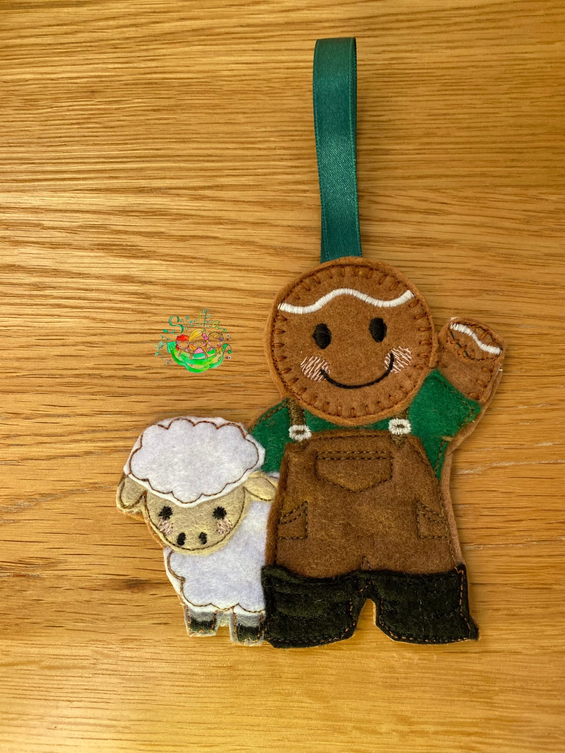 Sweetpea’s Handmade Gingerbread Occupation Collection - Sheep Farmer