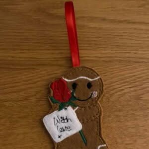 Sweetpea’s Handmade Gingerbread Valentine's Collection - Single Rose