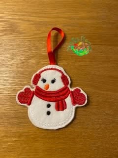 Sweetpea’s Handmade Christmas Hanger Collection – Snowman with Ear Muffs