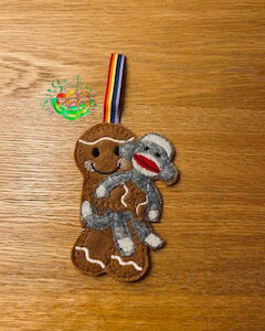 Sweetpea’s Handmade Gingerbread Family Collection – Sock Monkey