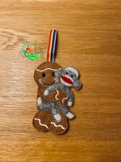 Sweetpea’s Handmade Gingerbread Family Collection – Sock Monkey