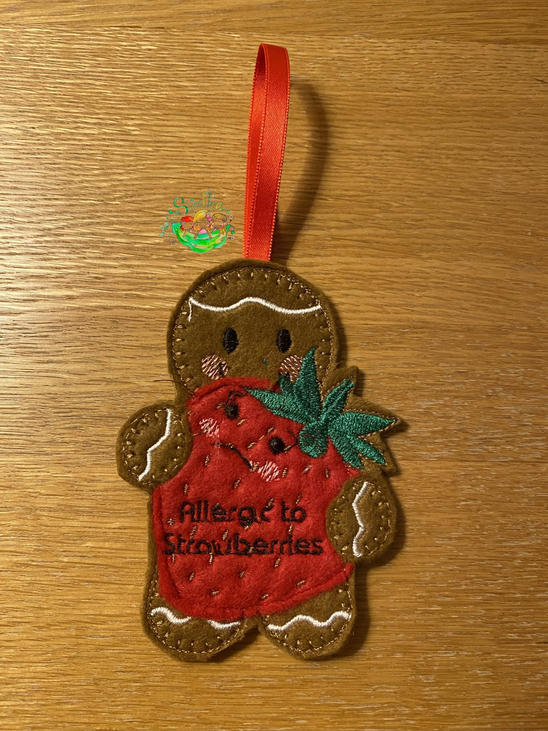 Sweetpea’s Handmade Gingerbread Allergy Collection - Strawberries