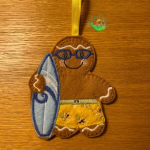 Sweetpea’s Handmade Gingerbread Sports Collection - Surfer Boy