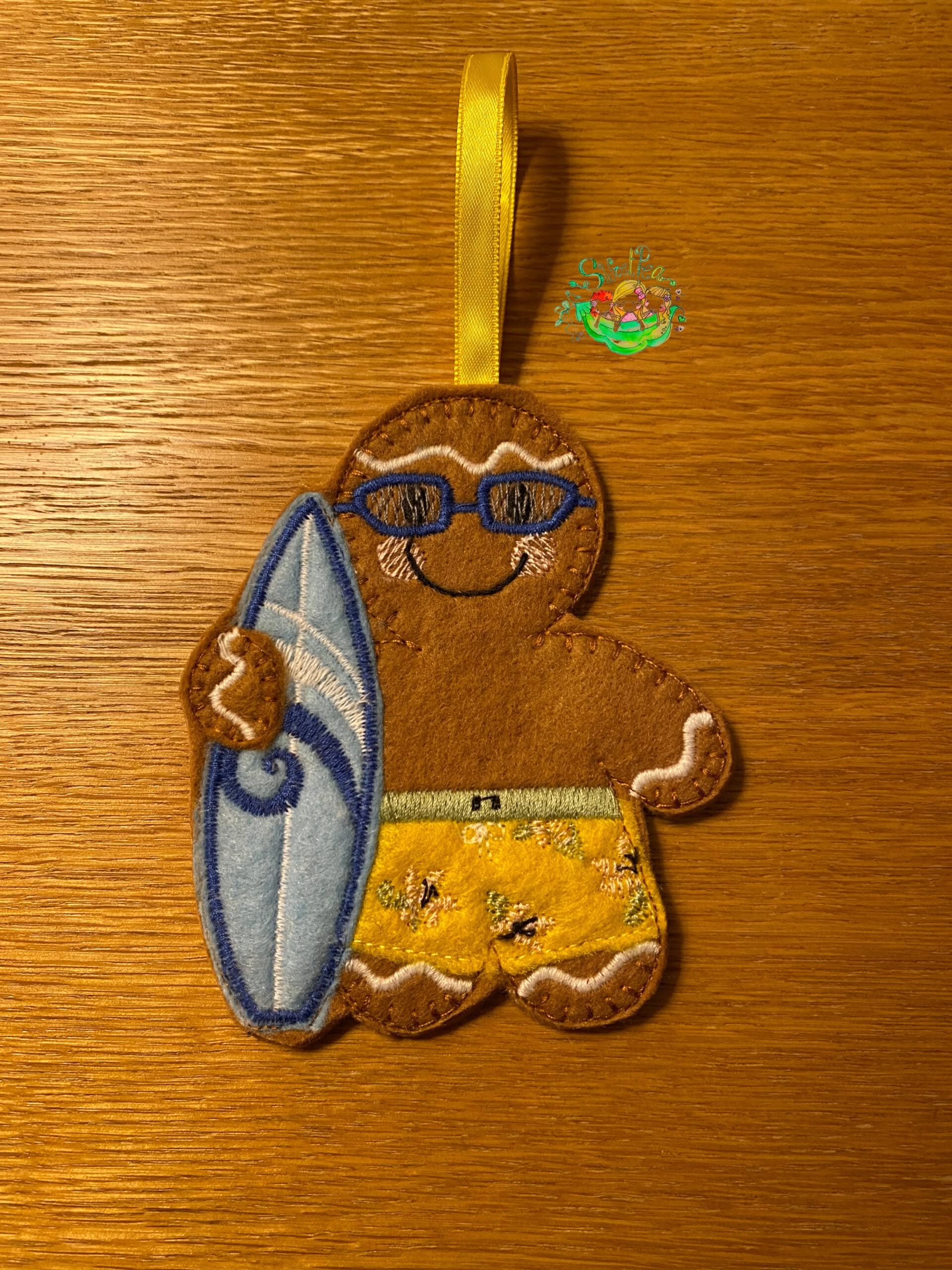 Sweetpea’s Handmade Gingerbread Sports Collection - Surfer Boy