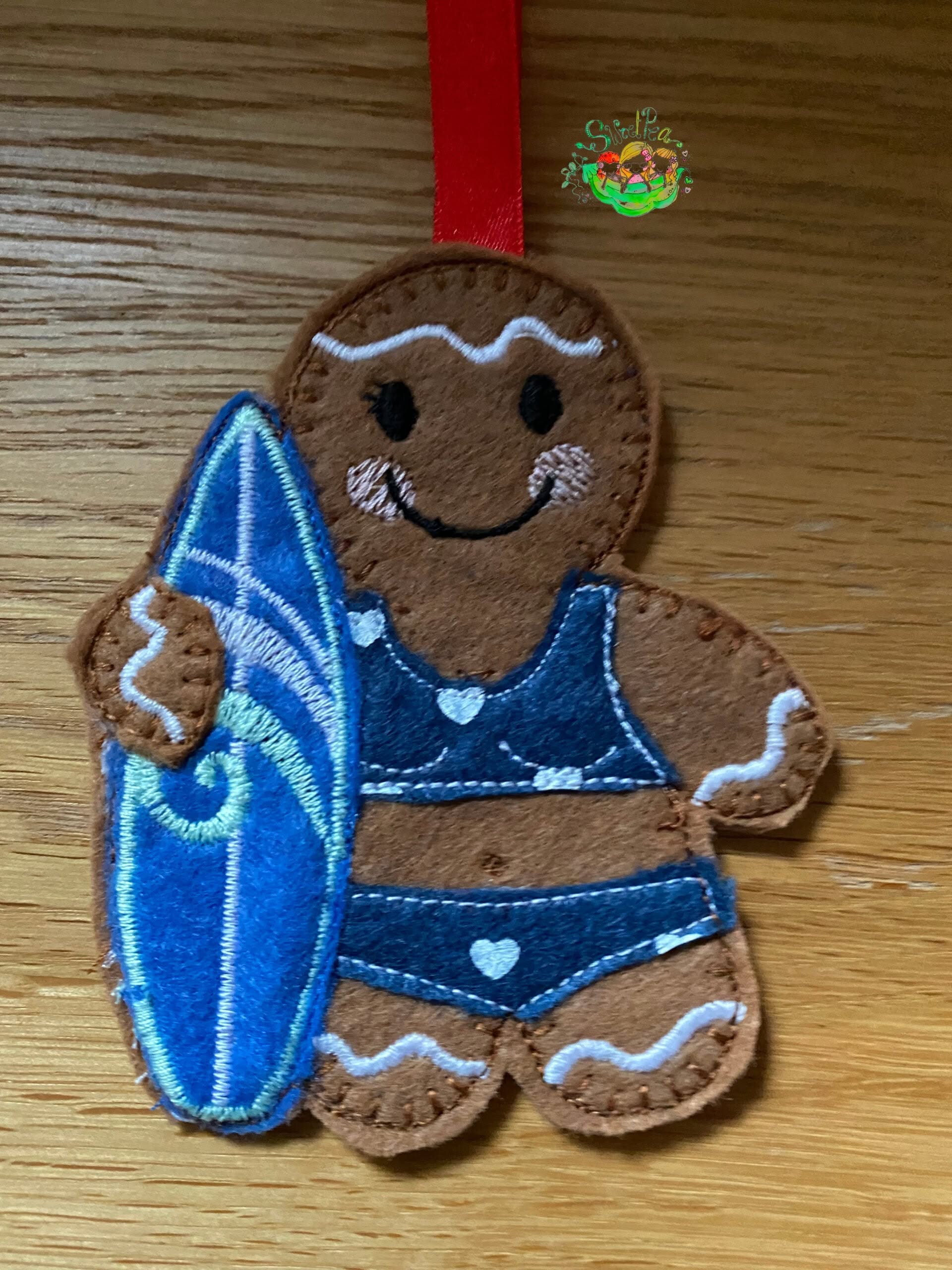 Sweetpea’s Handmade Gingerbread Sports Collection - Surfer Girl