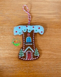 Sweetpea’s Handmade Gingerbread House Letter Collection - T