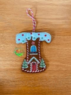 Sweetpea’s Handmade Gingerbread House Letter Collection - T
