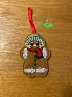 Sweetpea’s Handmade Gingerbread Christmas Collection – Traditional Boy with Hat
