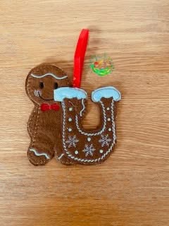 Sweetpea’s Handmade Gingerbread Christmas Letter Collection - U