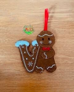 Sweetpea’s Handmade Gingerbread Christmas Letter Collection - V