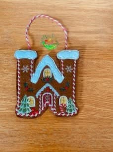 Sweetpea’s Handmade Gingerbread House Letter Collection - W