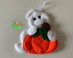 Sweetpea’s Handmade Halloween Ghost Hanger Collection - Ghost Pumpkin